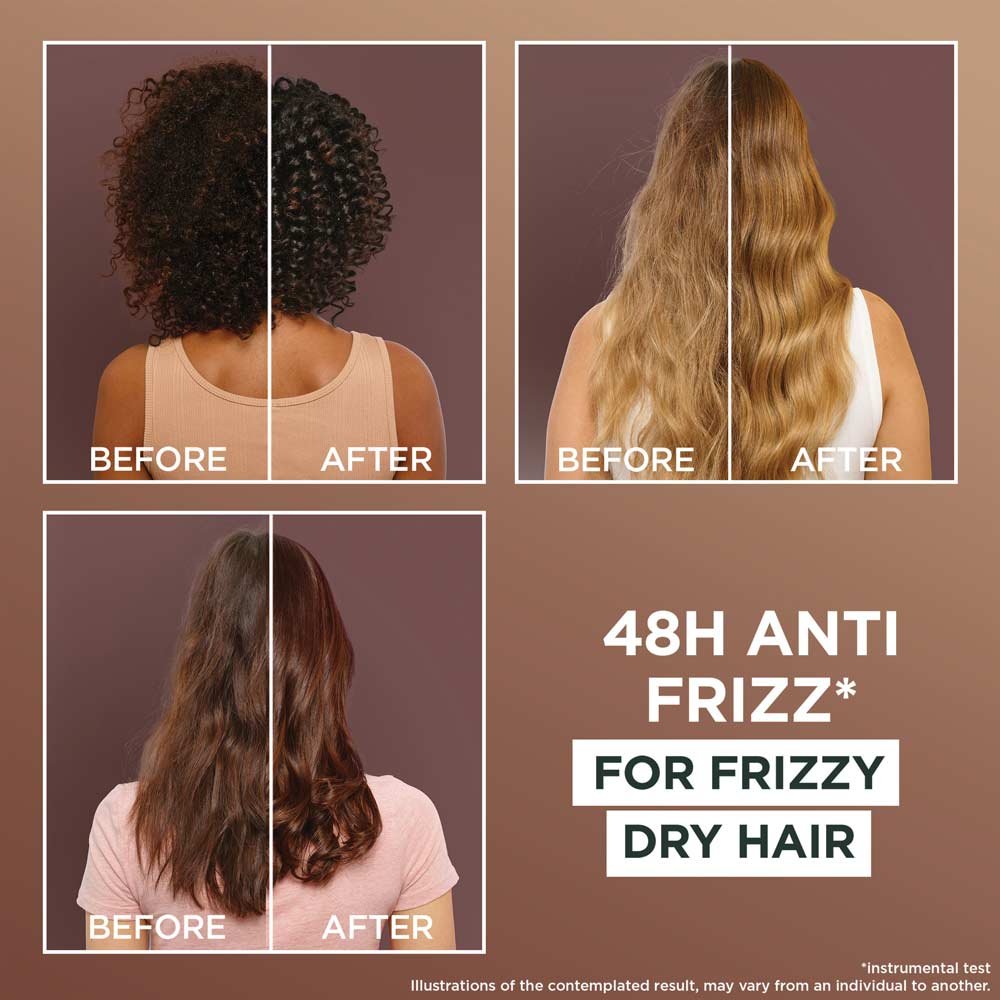 Before After - Fructis Hair Food Macadamia Conditioner